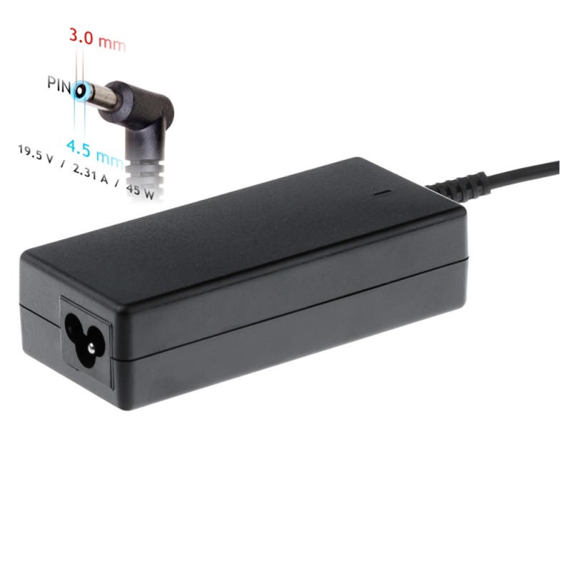 Akyga power supply AK-ND-69 19.5V / 2.31A 45W 4.5 x 3.0 mm + pin HP 1.2m Akyga power supply AK-ND-69 19.5V / 2.31A 45W 4.5 x 3.0 mm + pin HP 1.2m