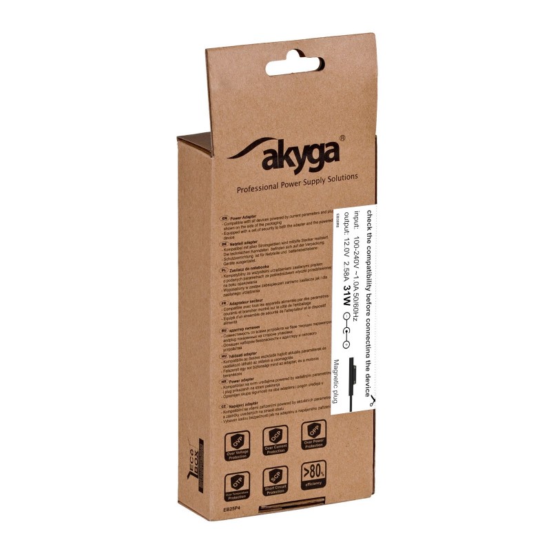 Akyga power supply AK-ND-66 12.0V / 2.58A 31W Surface Connect Surface PRO 3 1.2m Akyga power supply AK-ND-66 12.0V / 2.58A 31W Surface Connect Surface PRO 3 1.2m