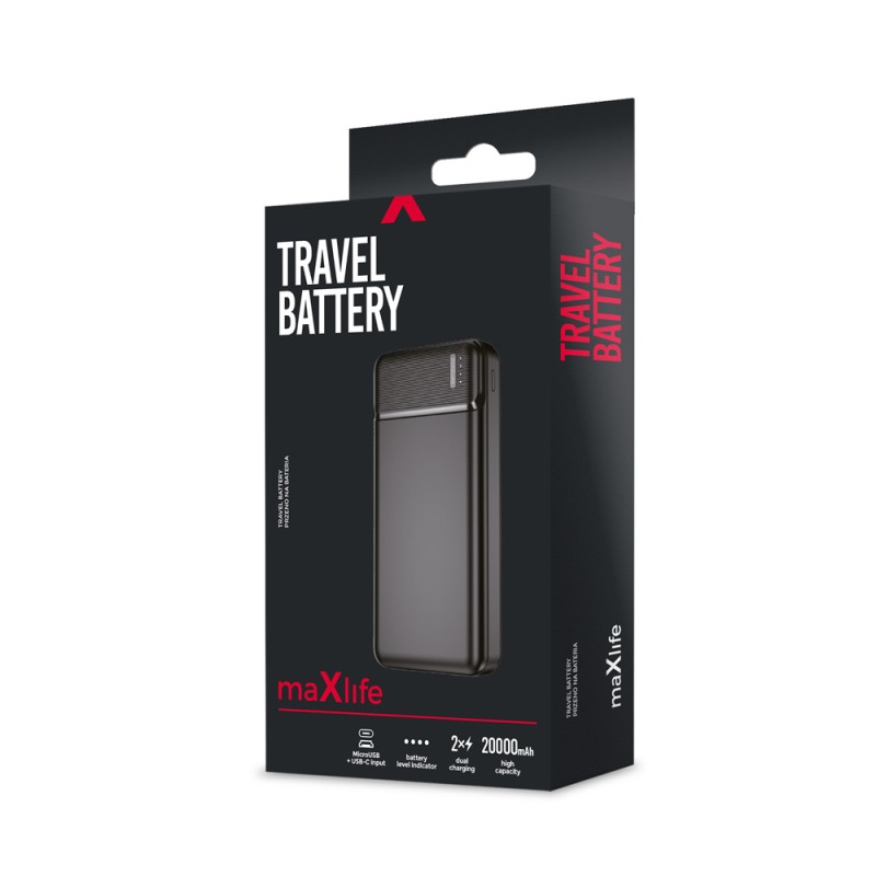 Maxlife power bank MXPB-01 20000 mAh black Maxlife power bank MXPB-01 20000 mAh black