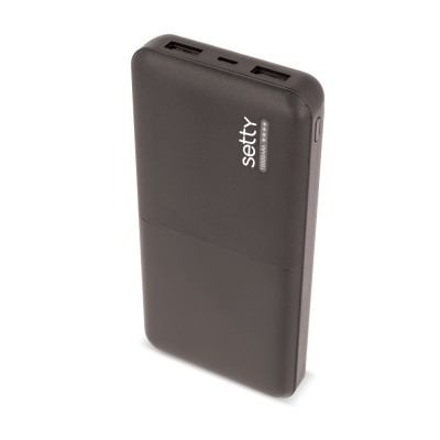 Setty power bank 10000 mAh SPB-10 black Setty power bank 10000 mAh SPB-10 black