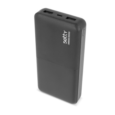 Setty power bank 20000 mAh SPB-20 black Setty power bank 20000 mAh SPB-20 black