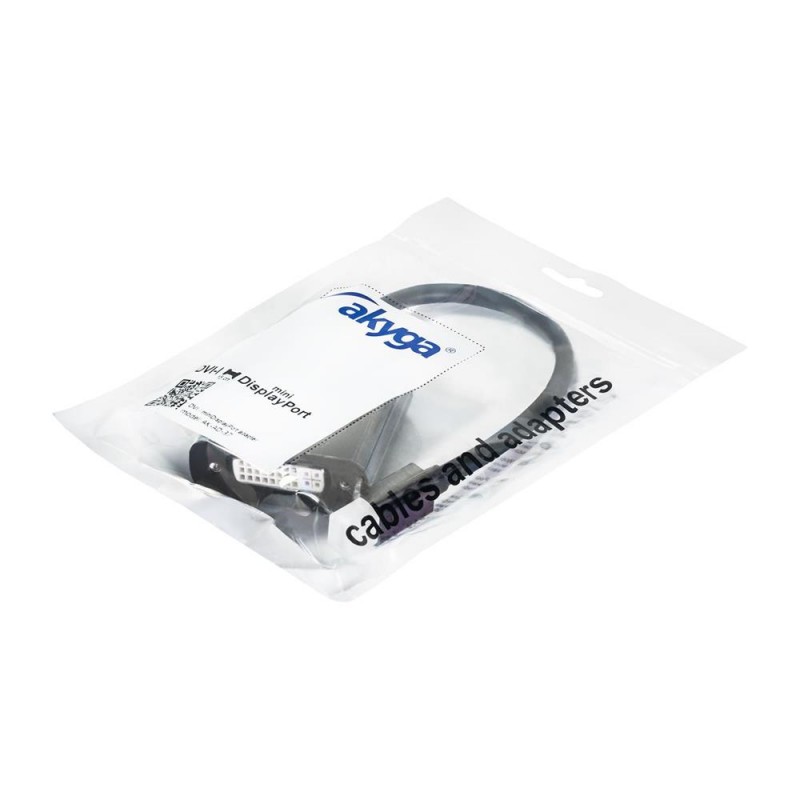 Akyga converter adapter with cable AK-AD-37 mini DisplayPort (m) / DVI 24+5 pin (f) 15cm