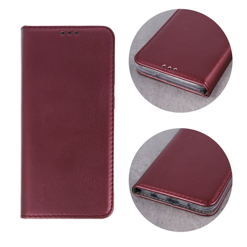 Smart Magnetic case for Motorola Edge 70 Pro 5G burgundy Smart Magnetic case for Motorola Edge 70 Pro 5G burgundy