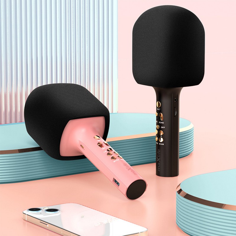 Maxlife Bluetooth microphone with speaker MXBM-600 pink Maxlife Bluetooth microphone with speaker MXBM-600 pink