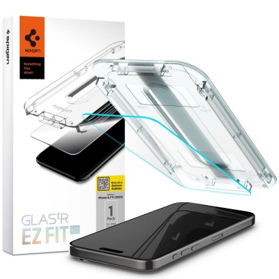 Spigen tempered glass GLAS.TR "EZ FIT" for iPhone 15 Pro 6,1" clear