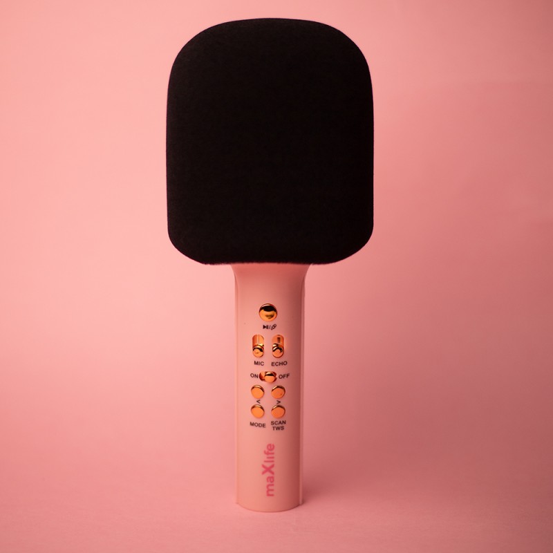 Maxlife Bluetooth microphone with speaker MXBM-600 pink Maxlife Bluetooth microphone with speaker MXBM-600 pink