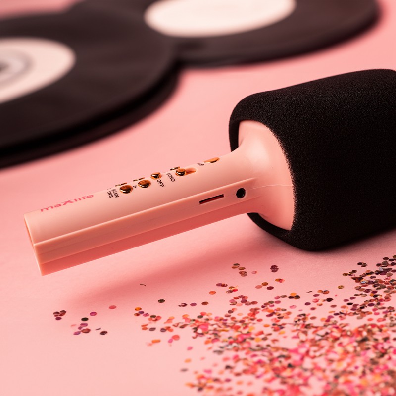 Maxlife Bluetooth microphone with speaker MXBM-600 pink Maxlife Bluetooth microphone with speaker MXBM-600 pink