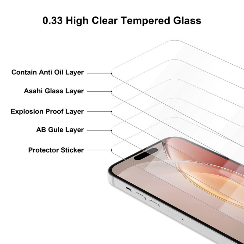 Tempered glass 2,5D Premium for Vivo V60 Lite 4G / V60 Lite 5G