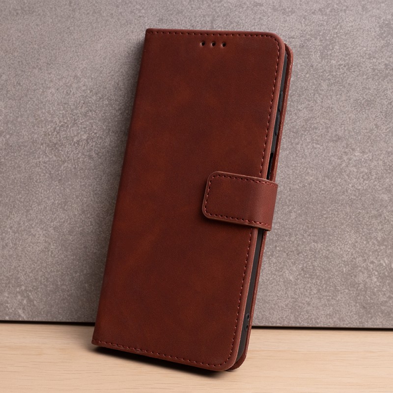 Smart Velvet case for Honor 600 / Honor 600 Pro brown