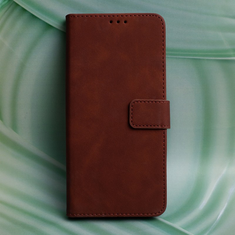 Smart Velvet case for Honor 600 / Honor 600 Pro brown