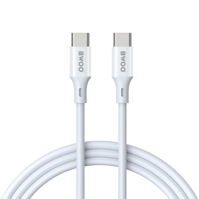 BWOO Cable USB-C - USB-C 1m 60W ABS + TPE X282 C-C white