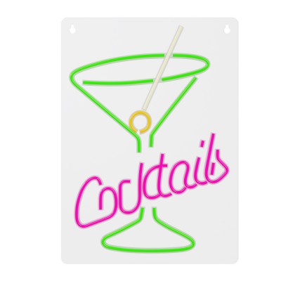Neon PLEXI LED COCKTAILS pink green FPNE02X Forever Light Neon PLEXI LED COCKTAILS pink green FPNE02X Forever Light