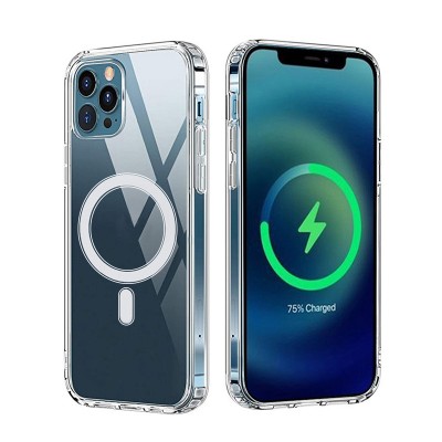 Anti Shock 1,5 mm Mag case for iPhone 13 Mini 5,4" transparent big hole