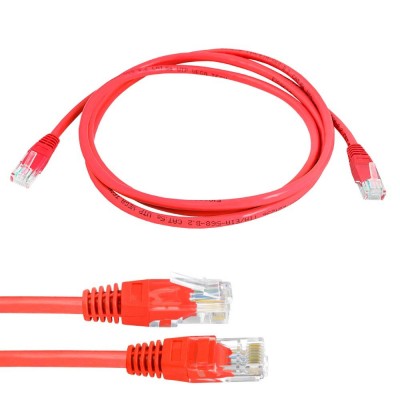 CAT5e UTP Connection network Cable (patchcord) 5m red CAT5e UTP Connection network Cable (patchcord) 5m red