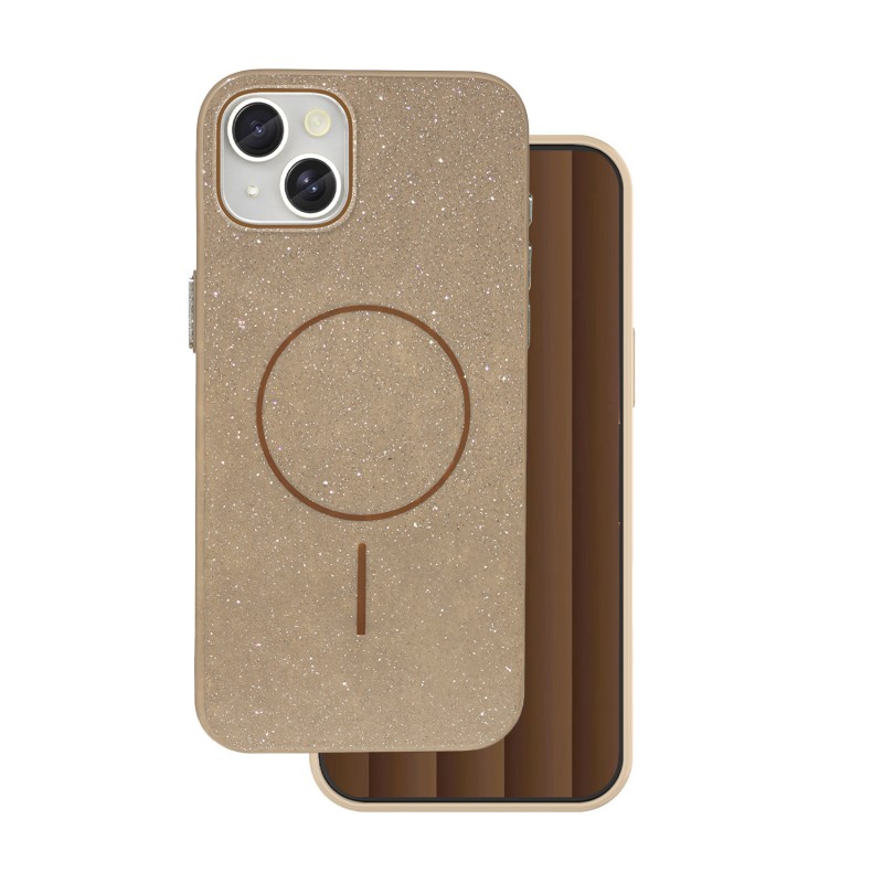 Glitter Thin Mag case for iPhone 17 Air 6,6" brown Glitter Thin Mag case for iPhone 17 Air 6,6" brown