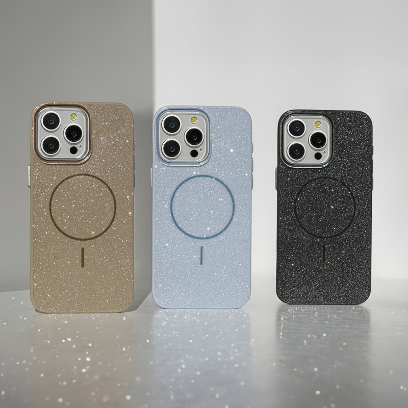Glitter Thin Mag case for iPhone 17 Air 6,6" brown Glitter Thin Mag case for iPhone 17 Air 6,6" brown