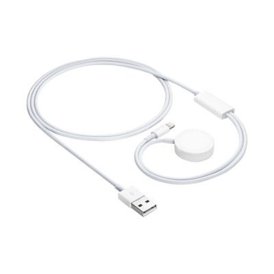 Akyga Charging Cable Apple Watch Ultra 2 / Series 9/8/7/6/5/4/3/2/1 Lightning Connector AK-SW-43 1m