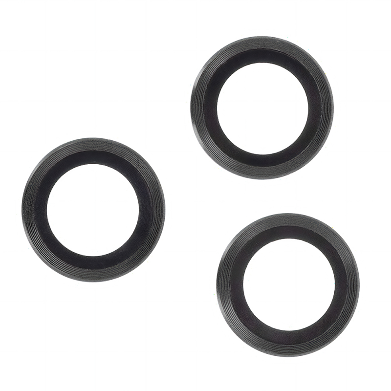 Set of lens glasses for iPhone 17 black frame Set of lens glasses for iPhone 17 black frame
