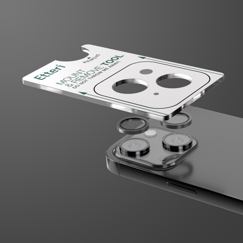 Etteri camera lens protector for iPhone 13 / 13 Mini black Etteri camera lens protector for iPhone 13 / 13 Mini black