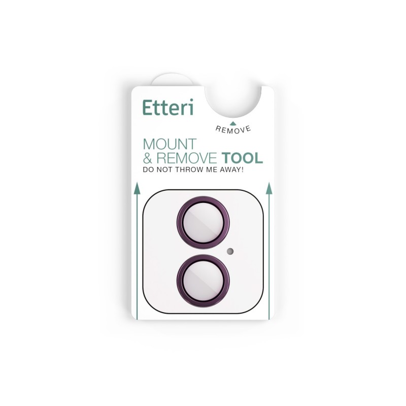 Etteri camera lens protector for iPhone 16 / 16 Plus rose pink