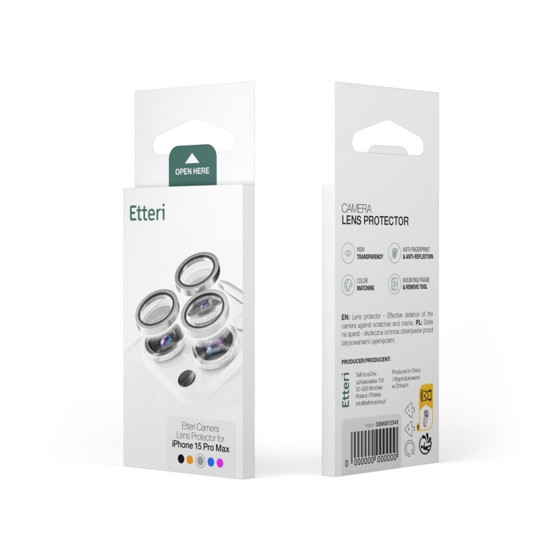 Etteri camera lens protector for iPhone 16 Pro / 16 Pro Max titanium
