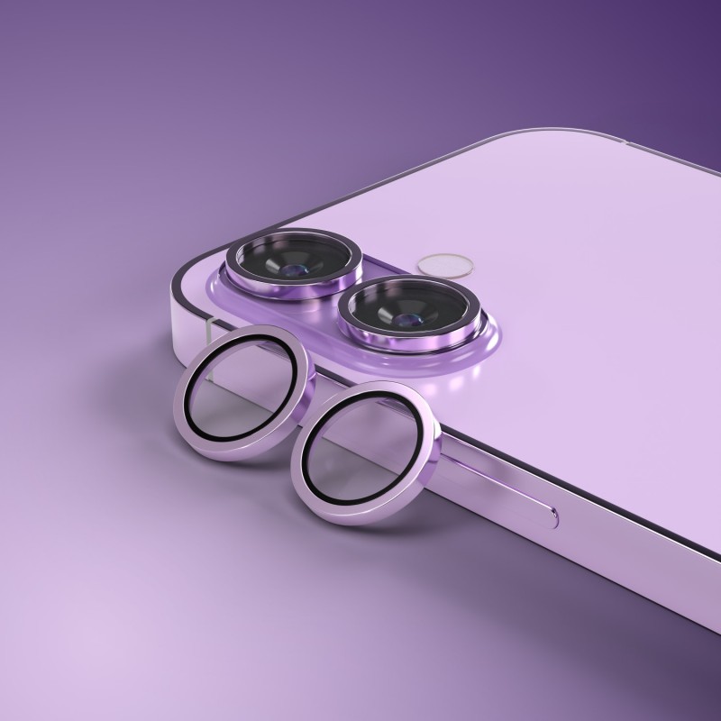 Etteri camera lens protector for iPhone 17 purple