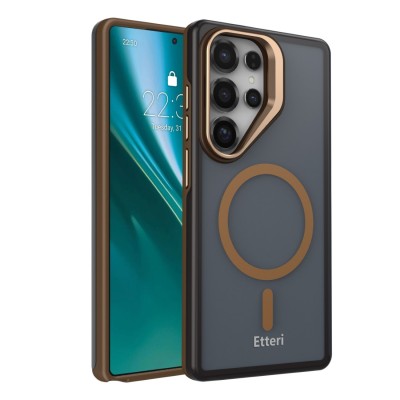 Etteri Morning Fog case for Samsung Galaxy S25 Ultra brown