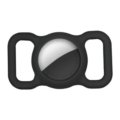 AIRTAG CASE FOR COLLAR/BELT/SUSPENDERS BLACK