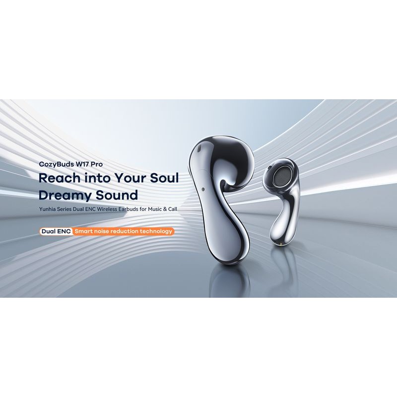 BLUETOOTH EARBUDS REMAX TWS W17 PRO BT 5.4 SILVER