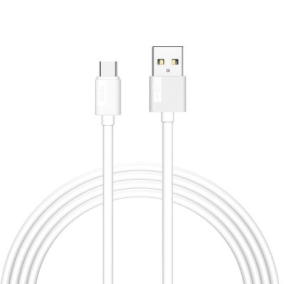 CABLE T-PHOX NETS TYPE-C WHITE 3A ; PVC ; 1,2M