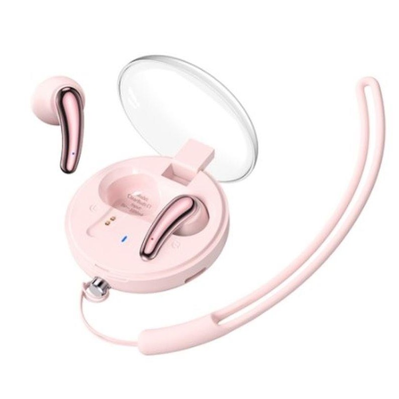REMAX BLUETOOTH HEADPHONE TWS C1 BT 5.3 ENC PINK