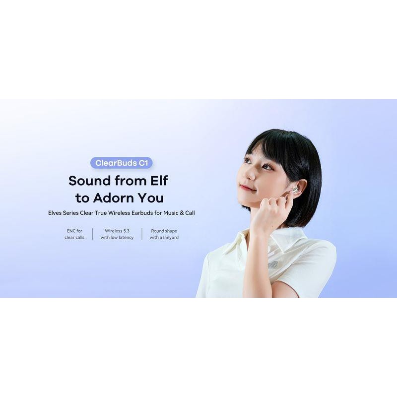 REMAX BLUETOOTH HEADPHONE TWS C1 BT 5.3 ENC BLUE