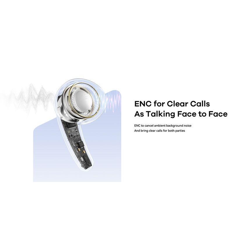 REMAX BLUETOOTH HEADPHONE TWS C1 BT 5.3 ENC BLUE