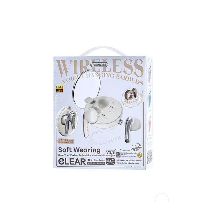 REMAX BLUETOOTH HEADPHONE TWS C1 BT 5.3 ENC BLUE