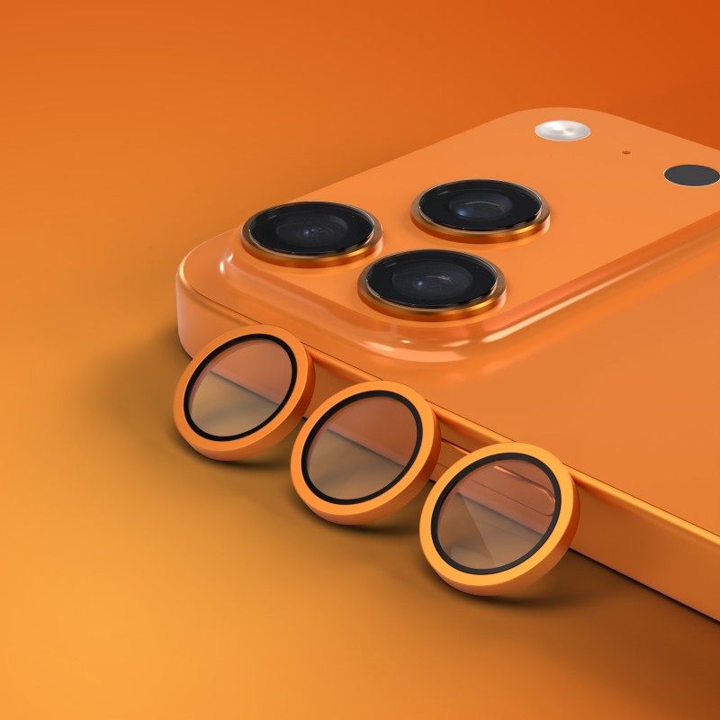 Etteri camera lens protector for iPhone 17 Pro / 17 Pro Max orange