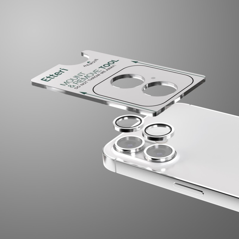 Etteri camera lens protector for iPhone 17 white Etteri camera lens protector for iPhone 17 white