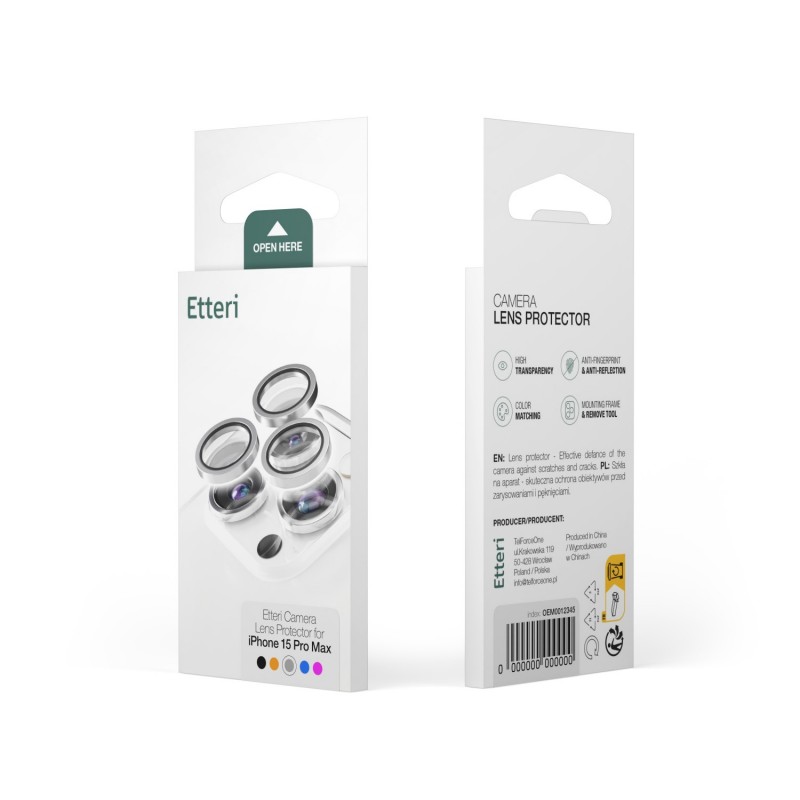 Etteri camera lens protector for iPhone 17 white Etteri camera lens protector for iPhone 17 white