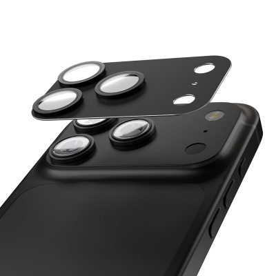 Etteri full camera lens guard for iPhone 17 Pro Max black