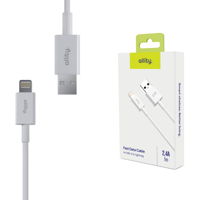 Allity cable AUC-03 USB-A - Lightning 1.0 m 2,4A white