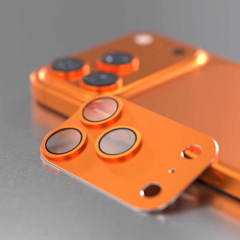 Etteri full camera lens guard for iPhone 17 Pro Max orange Etteri full camera lens guard for iPhone 17 Pro Max orange