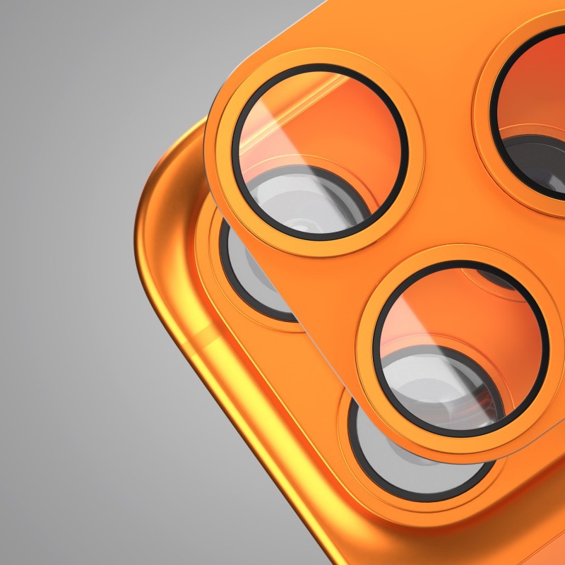 Etteri full camera lens guard for iPhone 17 Pro orange Etteri full camera lens guard for iPhone 17 Pro orange