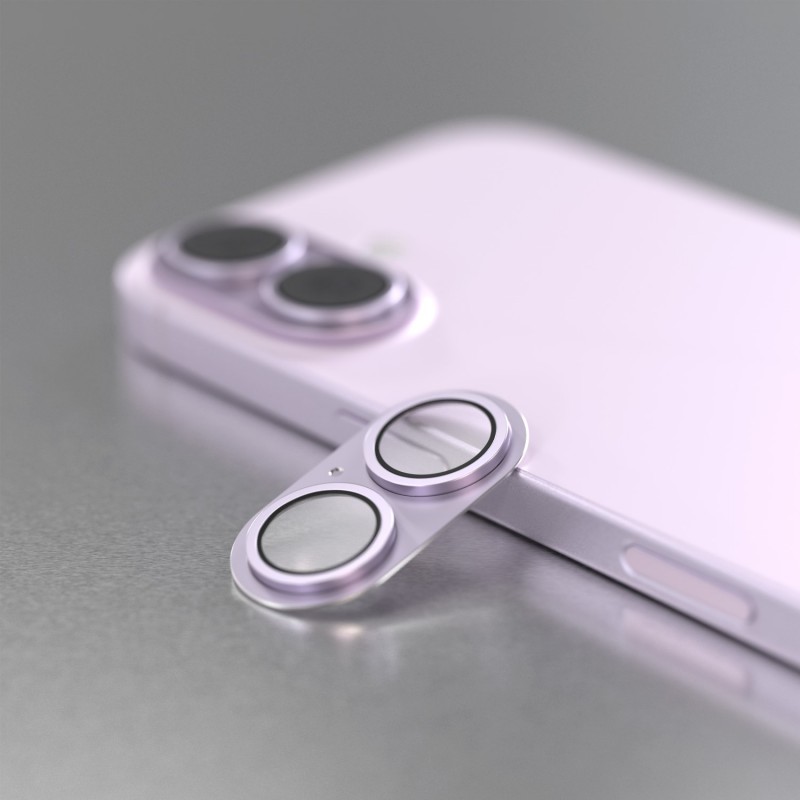 Etteri full camera lens guard for iPhone 17 pink