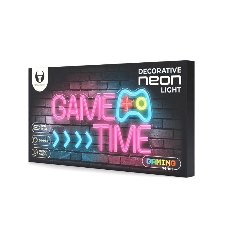 Forever Light Neon PLEXI LED GAME TIME multicolor FPNE34 Forever Light Neon PLEXI LED GAME TIME multicolor FPNE34