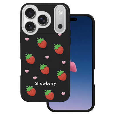 Strawberry case for iPhone 17 Pro 6,3'' black