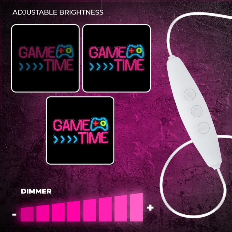 Forever Light Neon PLEXI LED GAME TIME multicolor FPNE34 Forever Light Neon PLEXI LED GAME TIME multicolor FPNE34