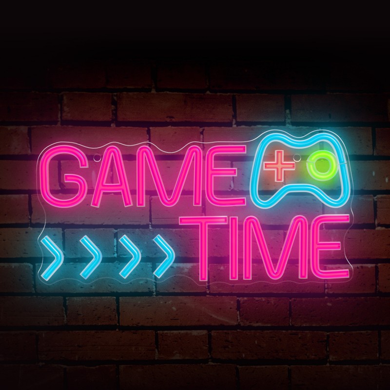 Forever Light Neon PLEXI LED GAME TIME multicolor FPNE34 Forever Light Neon PLEXI LED GAME TIME multicolor FPNE34