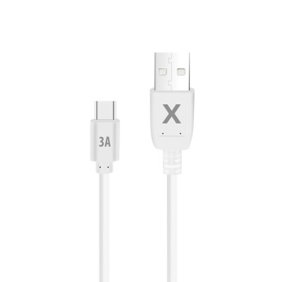 Maxlife cable USB - USB-C 2,0 m 3A white