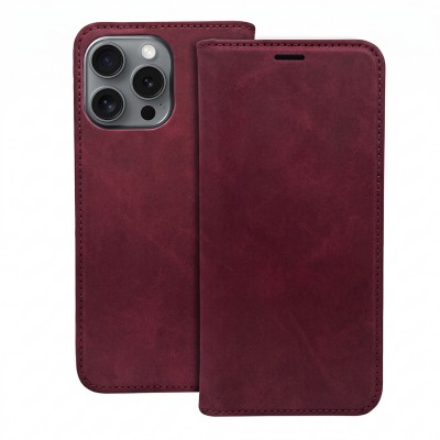 Smart Suede case for Honor 600 / Honor 600 Pro maroon