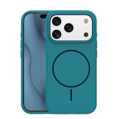 Silicone Thin Mag case for iPhone 13 6,1" turquoise