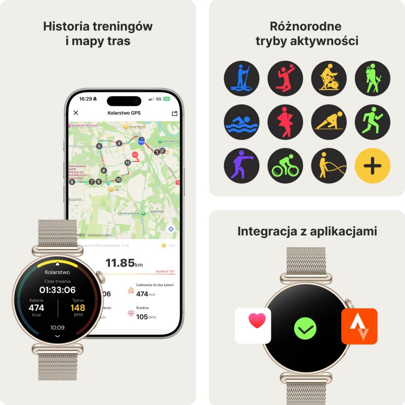 Smartwatch Bloomdust champagne gold SB-380 Forever